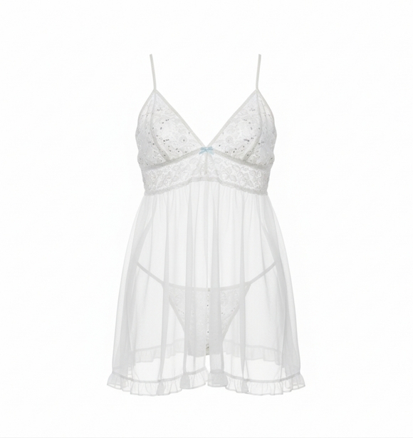 Betsey Johnson Other - Betsey Johnson White Lace Chemise
